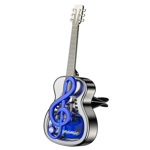 Guitar Shape Car Vent Clip Air Freshener Diffuser Aromatherapy Fragrance for Vehicle AC Outlet Decorative Ornament - Blue+Ocean - 1