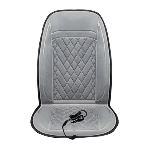 12-24V Car Seat Heater Cushion 3 Gears Adjustable Single Seat Winter Warming Pad for Vehicle - Grey - 1
