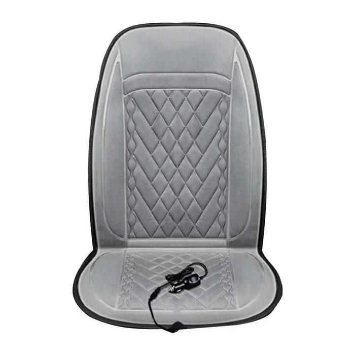 12-24V Car Seat Heater Cushion 3 Gears Adjustable Single Seat Winter Warming Pad for Vehicle - Grey - 1