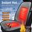 12-24V Car Seat Heater Cushion 3 Gears Adjustable Single Seat Winter Warming Pad for Vehicle - Grey - 4