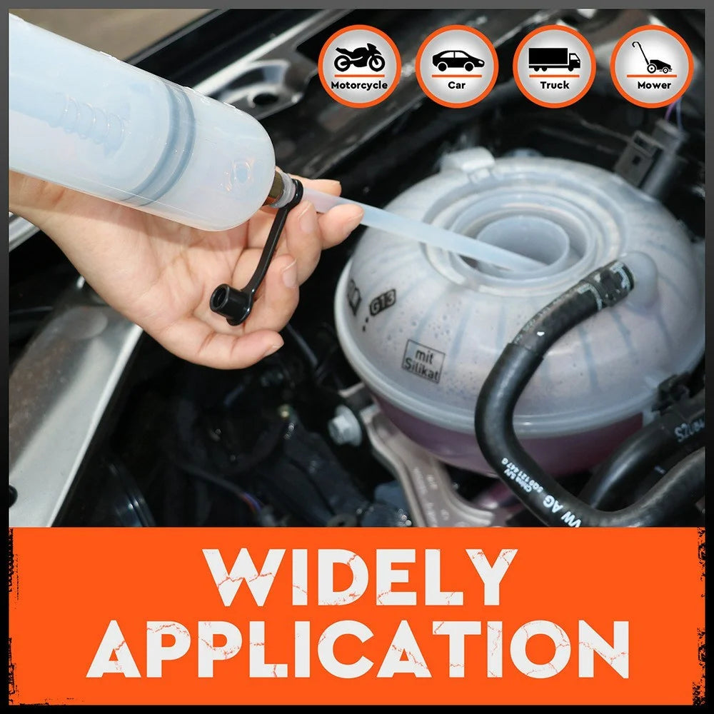 500CC Car Oil Fluid Extractor Transparent Manual Oil Suction Pump Oil Transfer Change Pump - 3