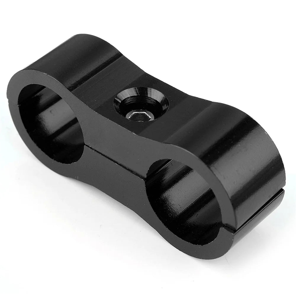 F08129-4 4PCS AN4 Aluminum Alloy Fuel Line Mounting Clamp Hose Adapter - 3