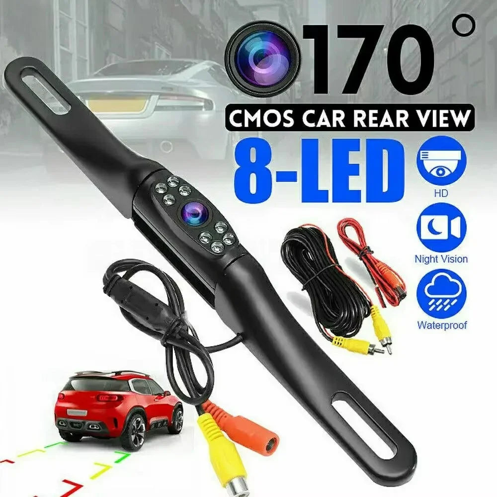 License Plate Frame Car Camera HD Infrared Night Vision Rear View Reversing Camera for Sedan SUV Truck RV - 2