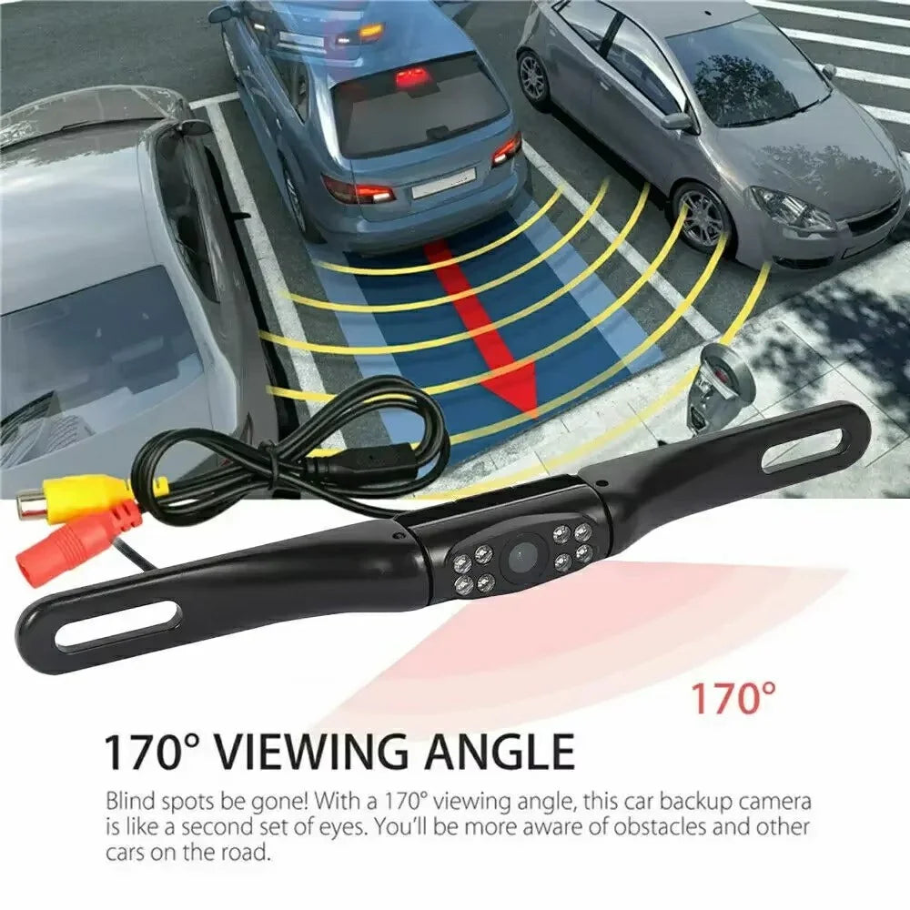 License Plate Frame Car Camera HD Infrared Night Vision Rear View Reversing Camera for Sedan SUV Truck RV - 3