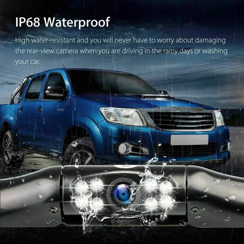 License Plate Frame Car Camera HD Infrared Night Vision Rear View Reversing Camera for Sedan SUV Truck RV - 4