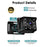 6.8 Inch Car Baby Monitor 360 Degree Rotation Dual Camera 8 LEDs Full Color HD Infrared Night Vision Cam - 7