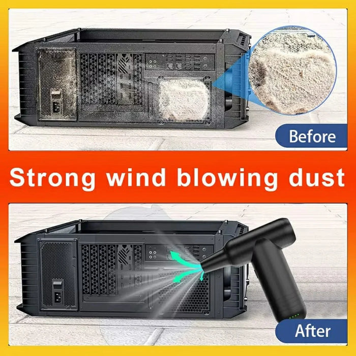 K9413B 80000RPM 7.4V High Power Handheld Air Duster for Computer Cleaning Rechargeable Blower - 6