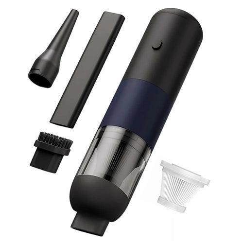 4000PA Strong Suction Wireless Car Vacuum Cleaner Low Noise Handheld Portable Dust Buster - Black - 1