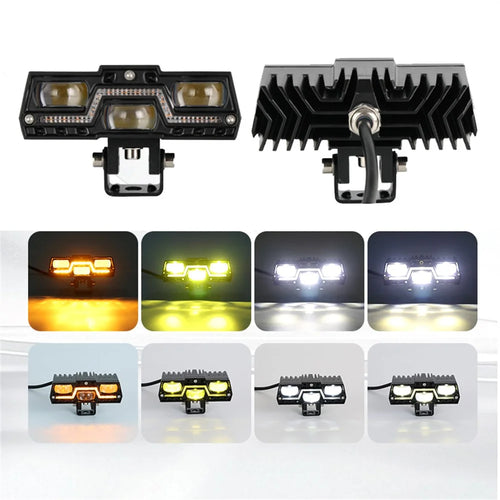 45W LED Headlight Spotlight with DRL for Car / Motorcycle Yellow White LED Light IP67 Waterproof - 1