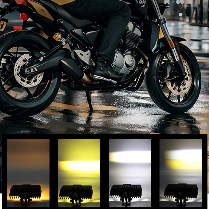 45W LED Headlight Spotlight with DRL for Car / Motorcycle Yellow White LED Light IP67 Waterproof - 7