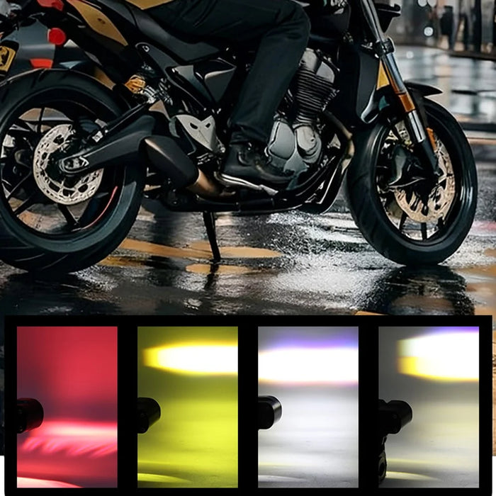 40W LED Headlight Spotlight for Car / Motorcycle Yellow / White Light Lamp with Halo Ring - 7