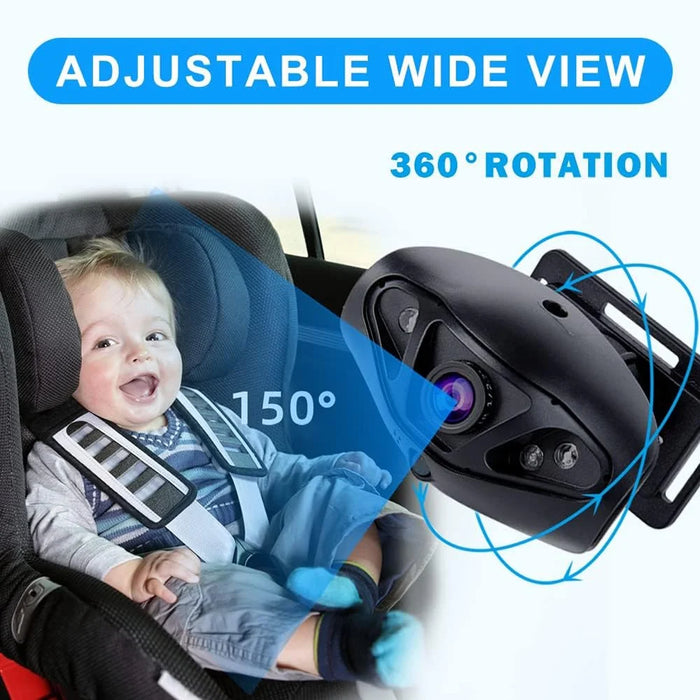 5 Inch IPS Screen HD 800 x 480 Car Baby Monitor Wide Angle Night Vision AHD 1080P Camera - 5