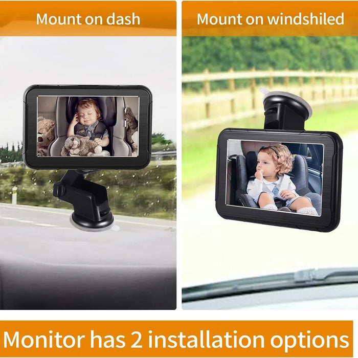 5 Inch IPS Screen HD 800 x 480 Car Baby Monitor Wide Angle Night Vision AHD 1080P Camera - 7