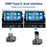 M4 2 in 1 Bluetooth-compatible 5.4 AI Box for CarPlay  /  Android Auto Wired to Wireless Car Adapter - 5
