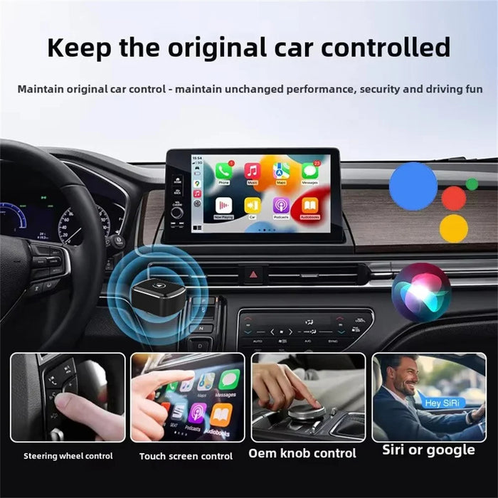 M26 2 in 1 For CarPlay  /  Android Auto Wired to Wireless Car Adapter 5.8G / 2.4G Dual Band WiFi Bluetooth-compatible USB Dongle - 7
