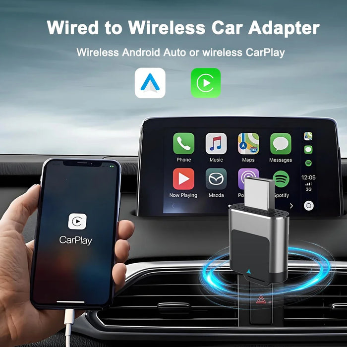 M29 2 in 1 Wireless CarPlay AI Box Plug and Play Android Auto Wired to Wireless Car Adapter - 3