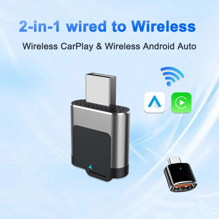 M29 2 in 1 Wireless CarPlay AI Box Plug and Play Android Auto Wired to Wireless Car Adapter - 4