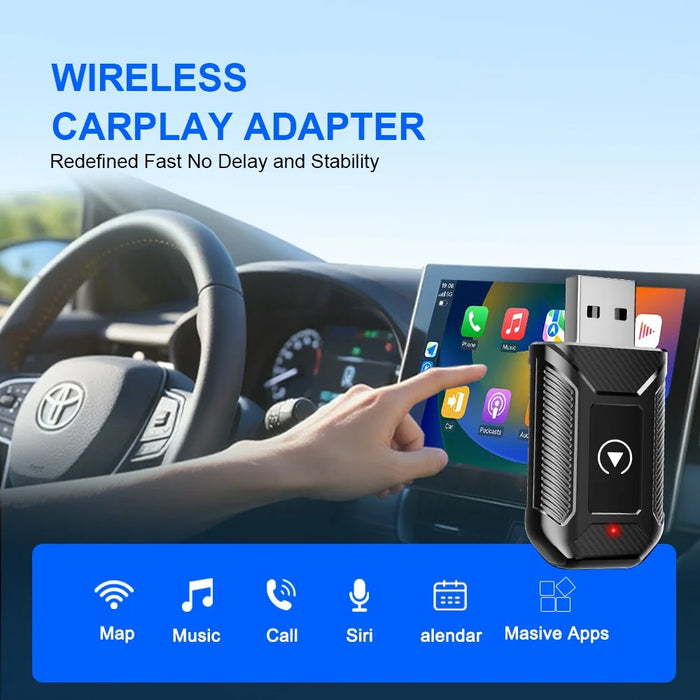 M30 2 in 1 AI Box Wireless Car Adapter for CarPlay  /  Android Auto Upgrade Compatible with Built-in CarPlay  /  Android Auto Vehicles - 3