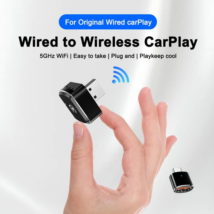 M39 2 in 1 AI Box Wireless Car Adapter for CarPlay  /  Android Auto Upgrade Wired to Wireless Compatible with Built-in CarPlay  /  Android Auto Vehicles - 2