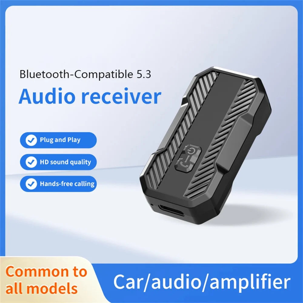 W23 Car Audio Receiver Adapter Bluetooth-Compatible 5.3 Hands-Free AUX Wireless Transmitter - 2