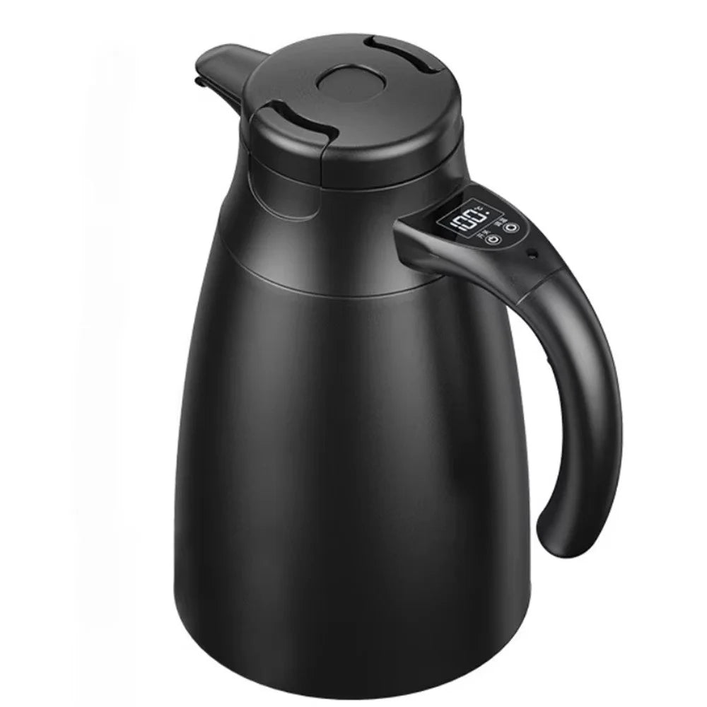 1200ml Electric Kettle for 12V / 24V Car Smart Temperature Control Dual Layer Stainless Steel Water Heater Pot (BPA Free, No FDA) - 6