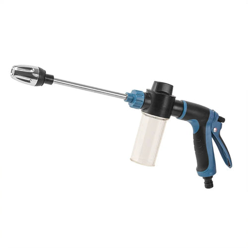 T8 Extended Pole High Pressure Handheld Water Gun for Car Wash Foam Sprayer Cleaning Tool - Blue - 1