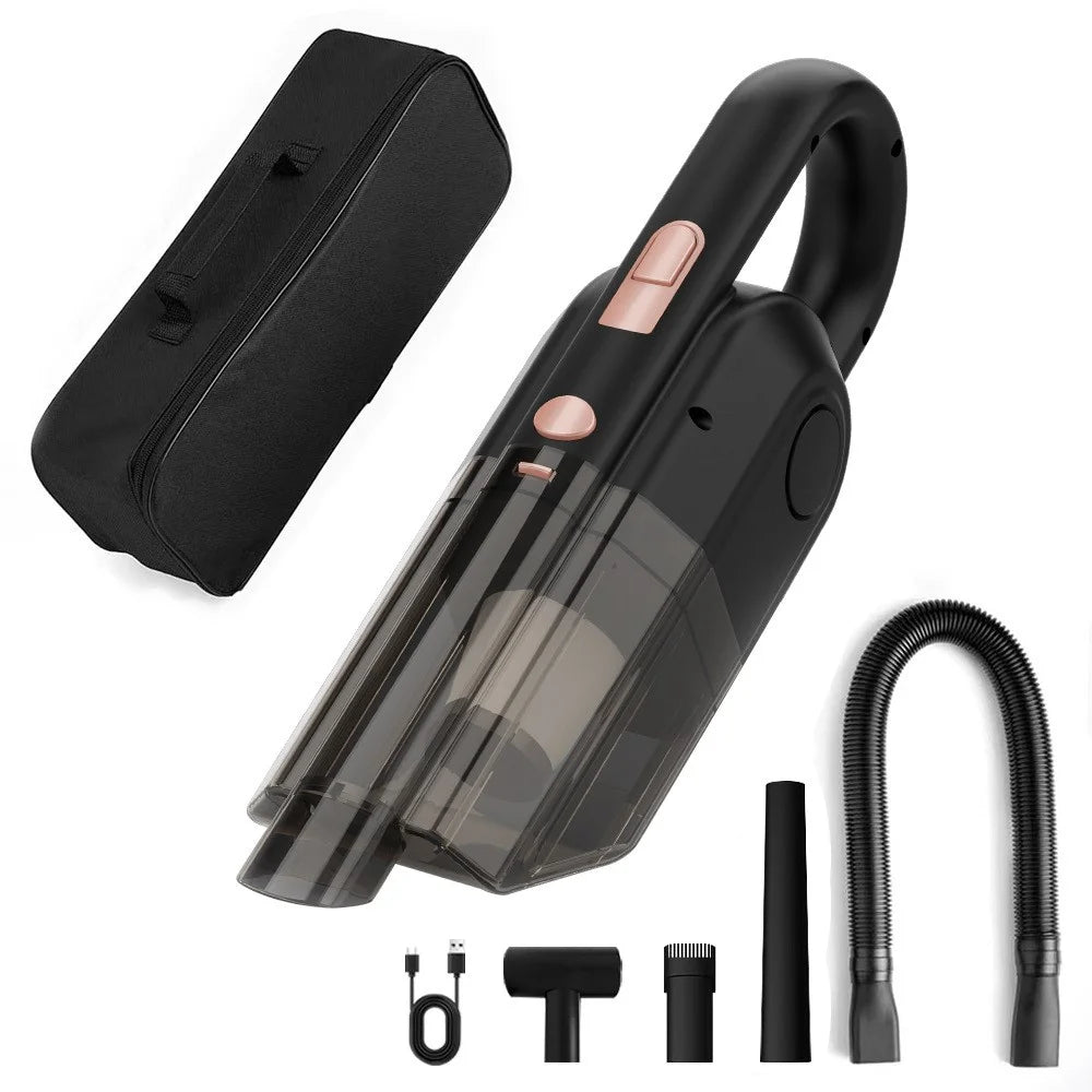Portable 12000Pa Vacuum Cleaner for Car Home Strong Suction Cordless Handheld Cleaning Machine - 1