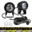 SK2 2Pcs Motorcycle Auxiliary Lights 6 Modes High Low Beam Gourd Shaped Lens LED Spotlight - 1