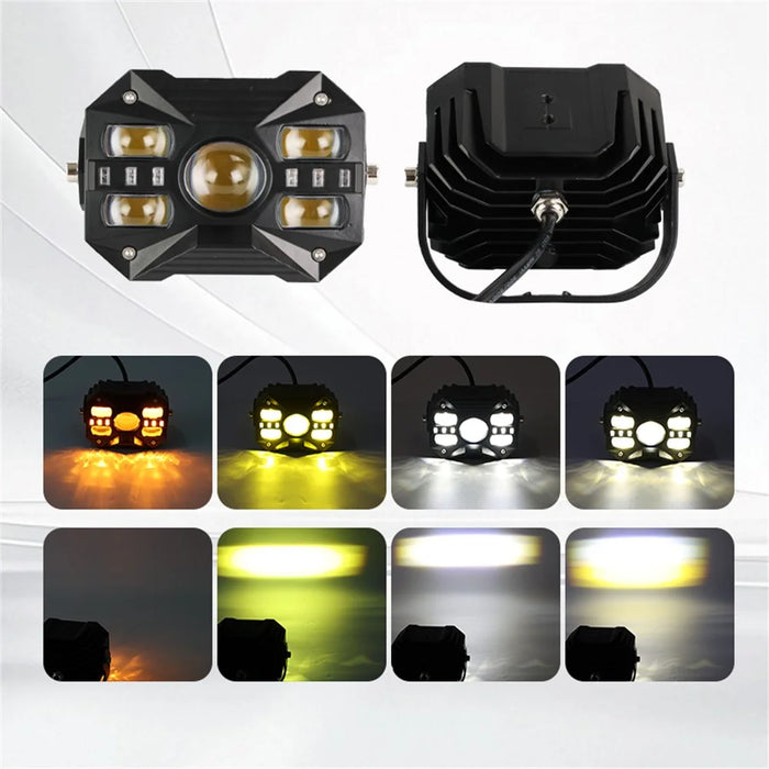 70W High Power LED Spotlight IP67 Waterproof Die Cast Aluminum Motorcycle Headlight - 2