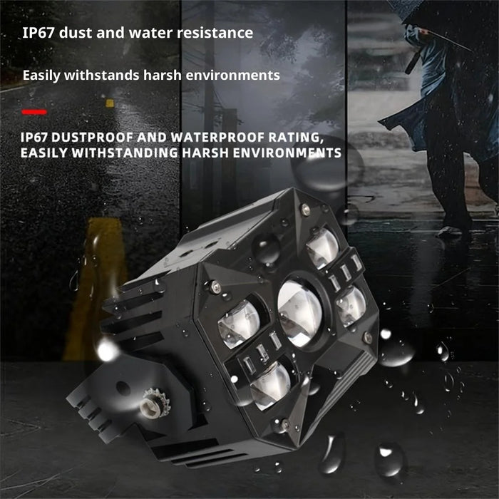 70W High Power LED Spotlight IP67 Waterproof Die Cast Aluminum Motorcycle Headlight - 7