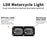 V72 2-LED Motorcycle Fog Light High Power Waterproof LED Headlight for Off-Road Truck SUV - 7