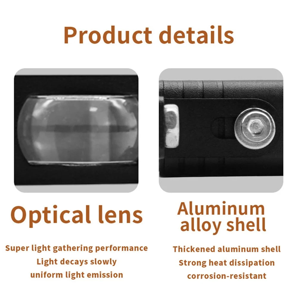 V81 4-LED Motorcycle Fog Light High Power Waterproof LED Headlight for Off-Road Truck SUV - 7