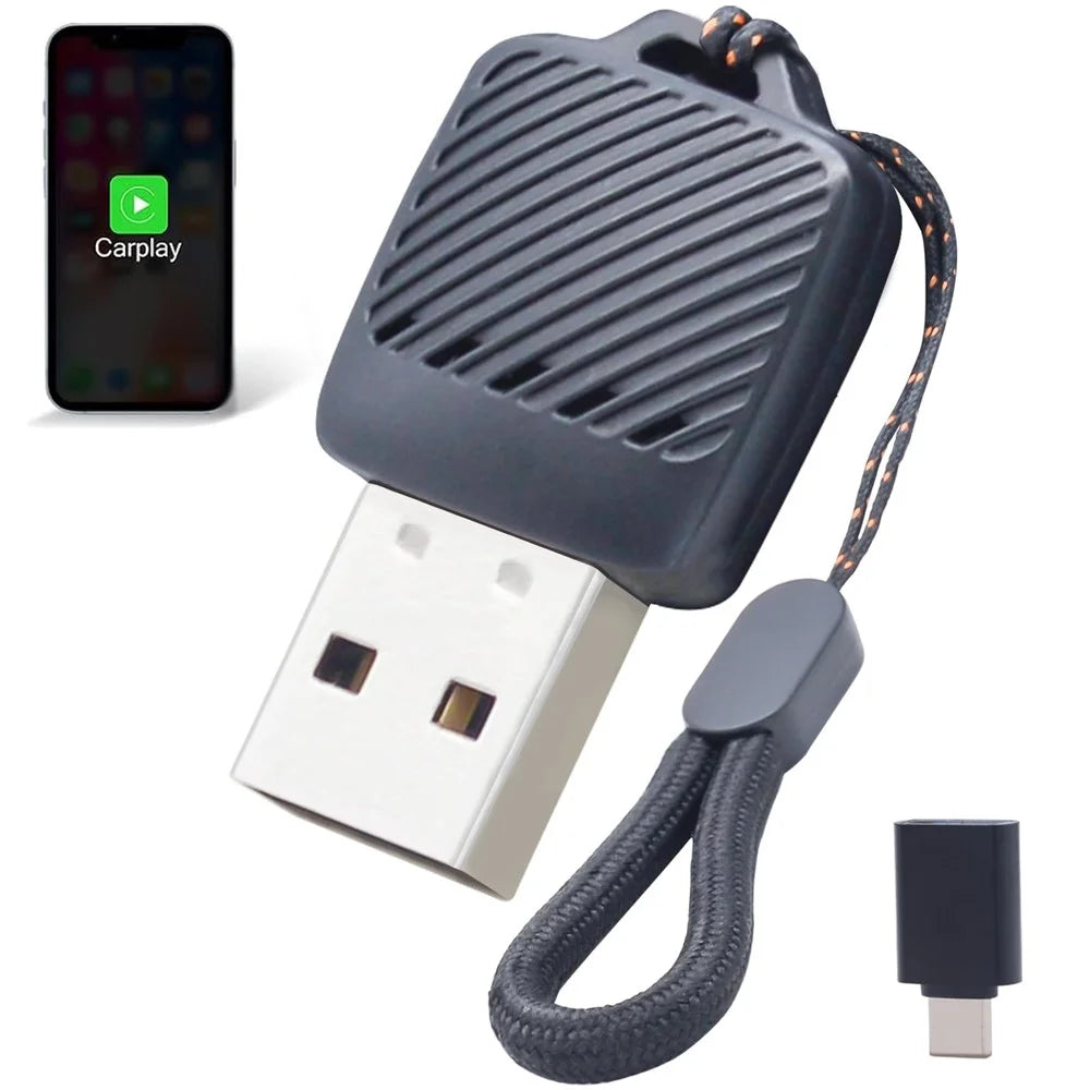 2 in 1 Wireless CarPlay Android Auto Adapter Wired to Wireless Smart USB Dongle for iPhone and Android - 2