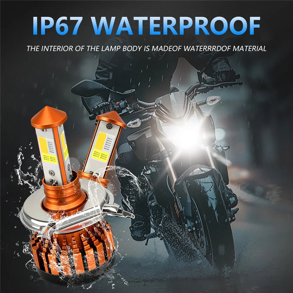 C01 Yellow White Blue Multi-Color LED Spotlight IP67 Waterproof Aluminum Alloy Motorcycle Headlight - 3