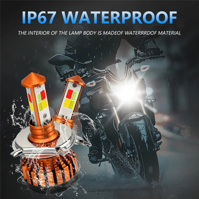 C01 Yellow White Blue Red Multi Color LED Spotlight IP67 Waterproof Aluminum Alloy Motorcycle Headlight - 3
