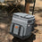 Wheeled Cooler Box 35L Large Capacity Oxford Fabric Insulated Rolling Trolley for Car Travel Outdoor - Dark Grey - 4