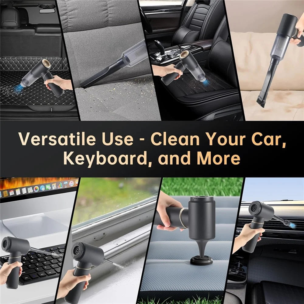 Portable Car Vacuum Cleaner Suction Blowing 2 in 1 High Power 22000Pa Wireless Cleaner for Auto / Home - 6