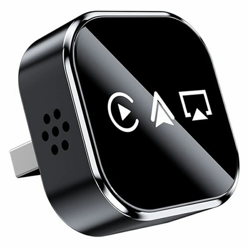 Q1A 3 in 1 Airplay Smart AI Box CarPlay Android Auto Wireless Bluetooth-compatible Adapter - Black - 1