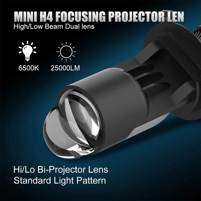 H4 Dual Beam Car LED Headlight High Power Focused Light for Motorcycles and Automotive - 3