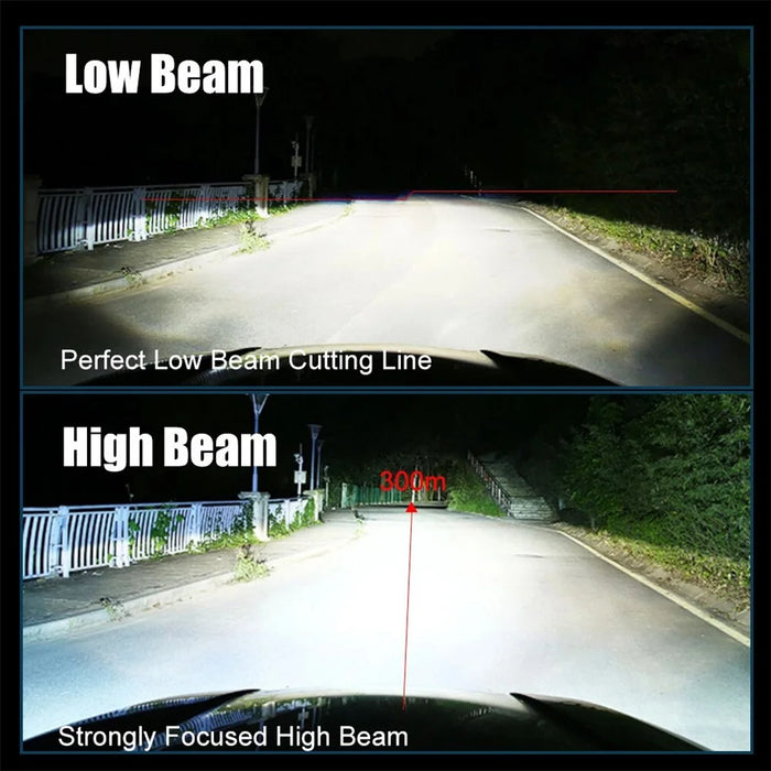 H4 Dual Beam Car LED Headlight High Power Focused Light for Motorcycles and Automotive - 7
