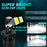 N1 For H4 High Power LED Headlight Bulb Dual Copper Tube Mini Lens 65W 6500LM 6000K CSP Chip - 3