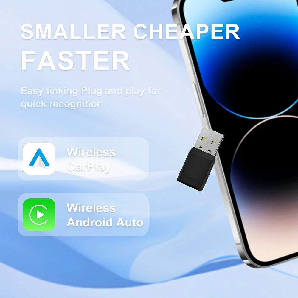 CP022 Wireless CarPlay Adapter Android Auto Converter Wired to Wireless Car Play Dongle Plug Play USB Adapter - 3