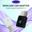 CP025 2 in 1 Wireless CarPlay Android Auto Adapter Wi-Fi 6 5GHz Car Connectivity Module Wired to Wireless Plug Play Car Link Box - Black - 2
