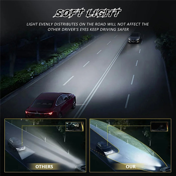 M5 90W High Power Car Grille Light High Low Beam IP68 Waterproof Triple Lens LED Spotlight - 5
