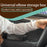 Multi-Functional Storage Car Armrest Elbow Pad Height-Adjustable Vehicle Armrest Box Cushion - Black - 2