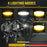 S8 1Pc 20W Motorcycle Spotlight Dual Color Temperature LED Auxiliary Lamp IP68 Waterproof - 3