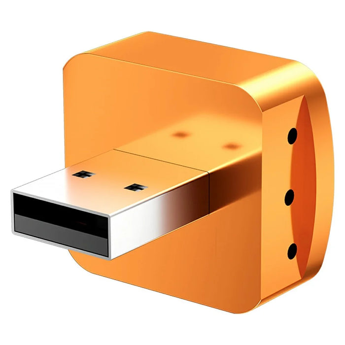 M71 4 in 1 Smart Screen Mirroring Adapter AirPlay  /  Miracast for Vehicles Car Play  /  Android Auto Wired to Wireless Converter - Orange - 3
