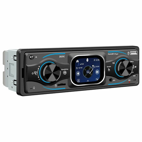 2025C Single DIN Car Stereo MP3 Player with 2.2 Inch Touch Screen Bluetooth-compatible Speaker FM Radio - 1