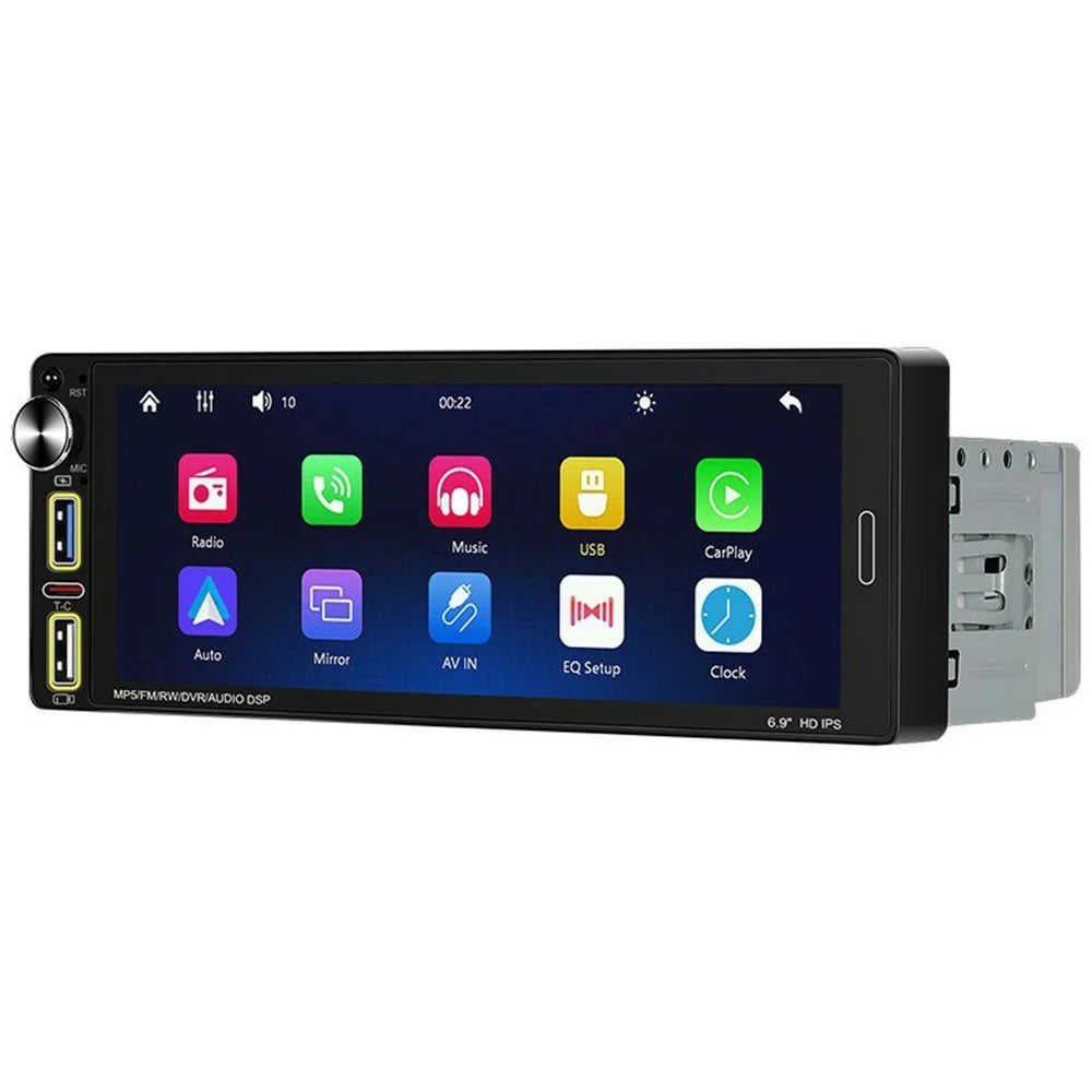 6290W 6.9 Inch Touch Screen Single Din Car Stereo Radio CarPlay Android Auto Bluetooth-compatible MP5 Player - 2