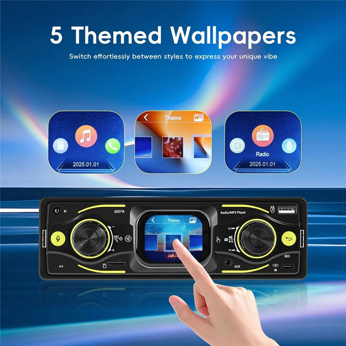 2027A 2.17 Inch Touch Screen Single DIN Car Stereo Multimedia Player Bluetooth-compatible FM / AM Radio with Steering Wheel Control - 5